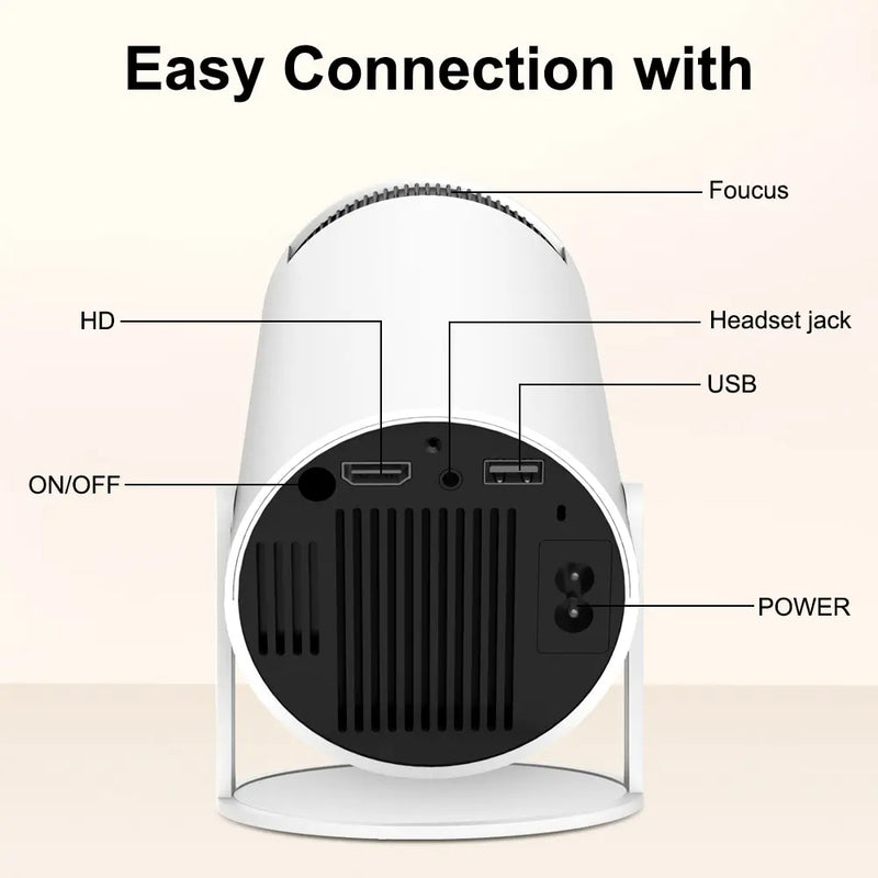 Wireless Mini Projector – 4k + WiFi & Bluetooth