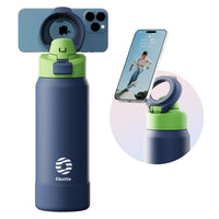 Thermos Stainless Steel Water Bottle with Magnetic Phone Holder