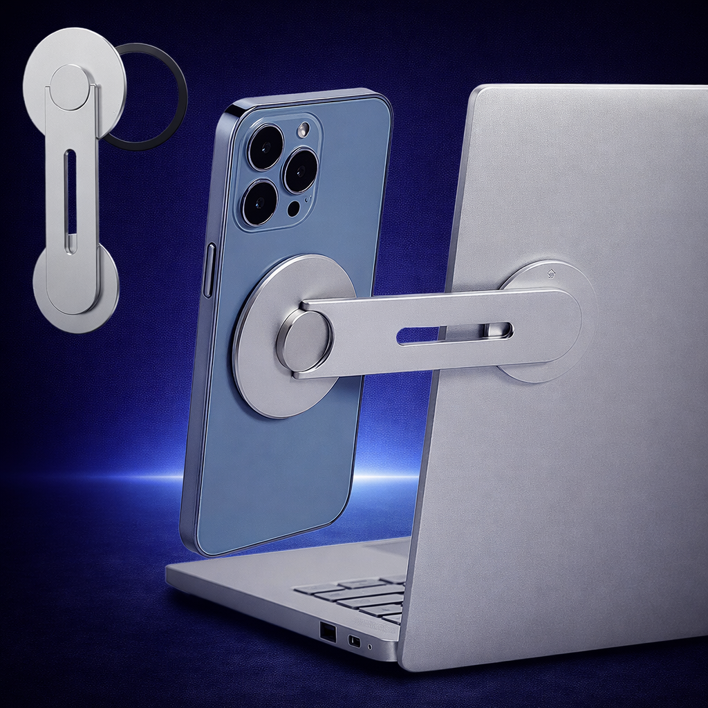 Magnetic Laptop Phone Holder