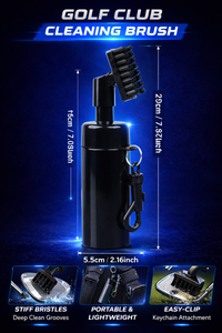 Golf Club Cleaning Brush with Water Spray