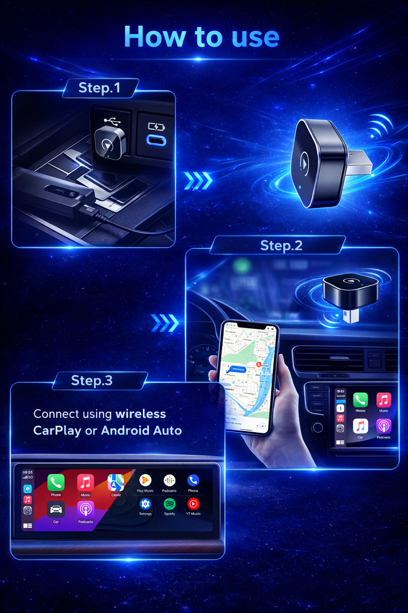 Wireless CarPlay & Android Auto